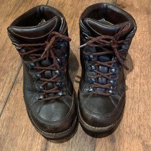 Italian leather hiking boots